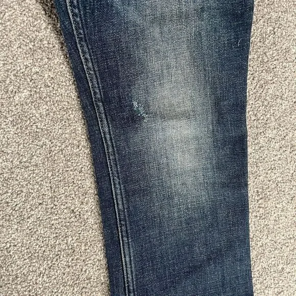 All Saints Jeans Adult 28 Blue Denim Cigarette Casual Slim Distressed Ladies - Picture 7 of 15